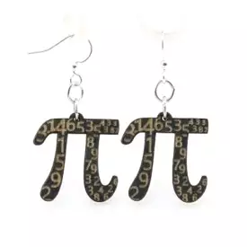 Pi Wood Earrings