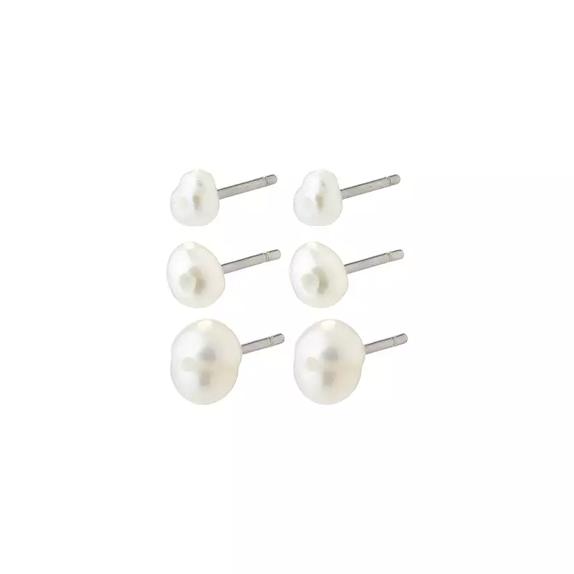 PILGRIM Edil Freshwater Pearl Earring 3-in-1 Set