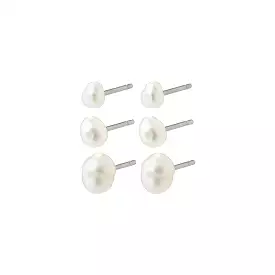 PILGRIM Edil Freshwater Pearl Earring 3-in-1 Set