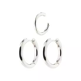 PILGRIM Pause Hoop Earring & Cuff Set