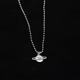 Planet Silver Necklace