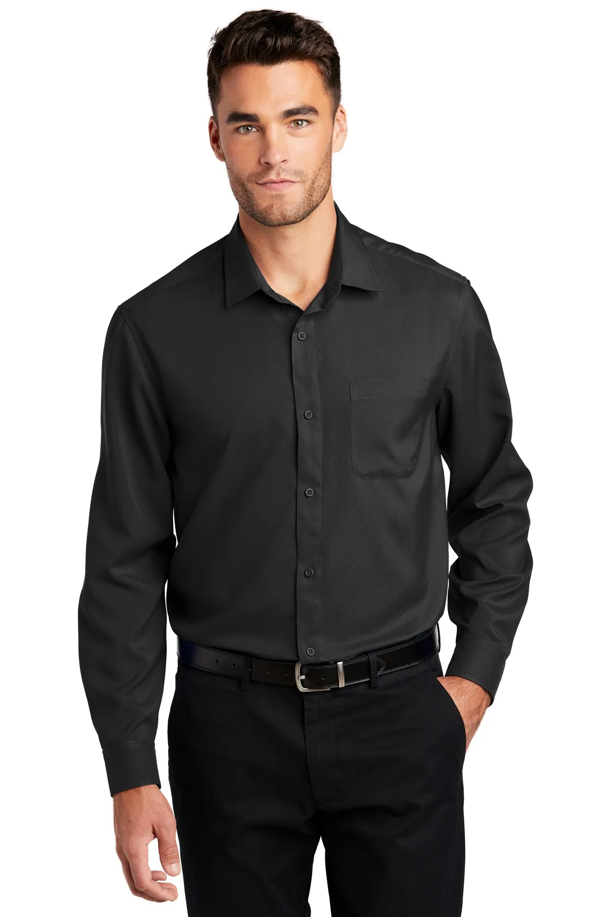 Port Authority Clothing W401 Port Authority    Long Sleeve Performance Staff Shirt SKU: W401