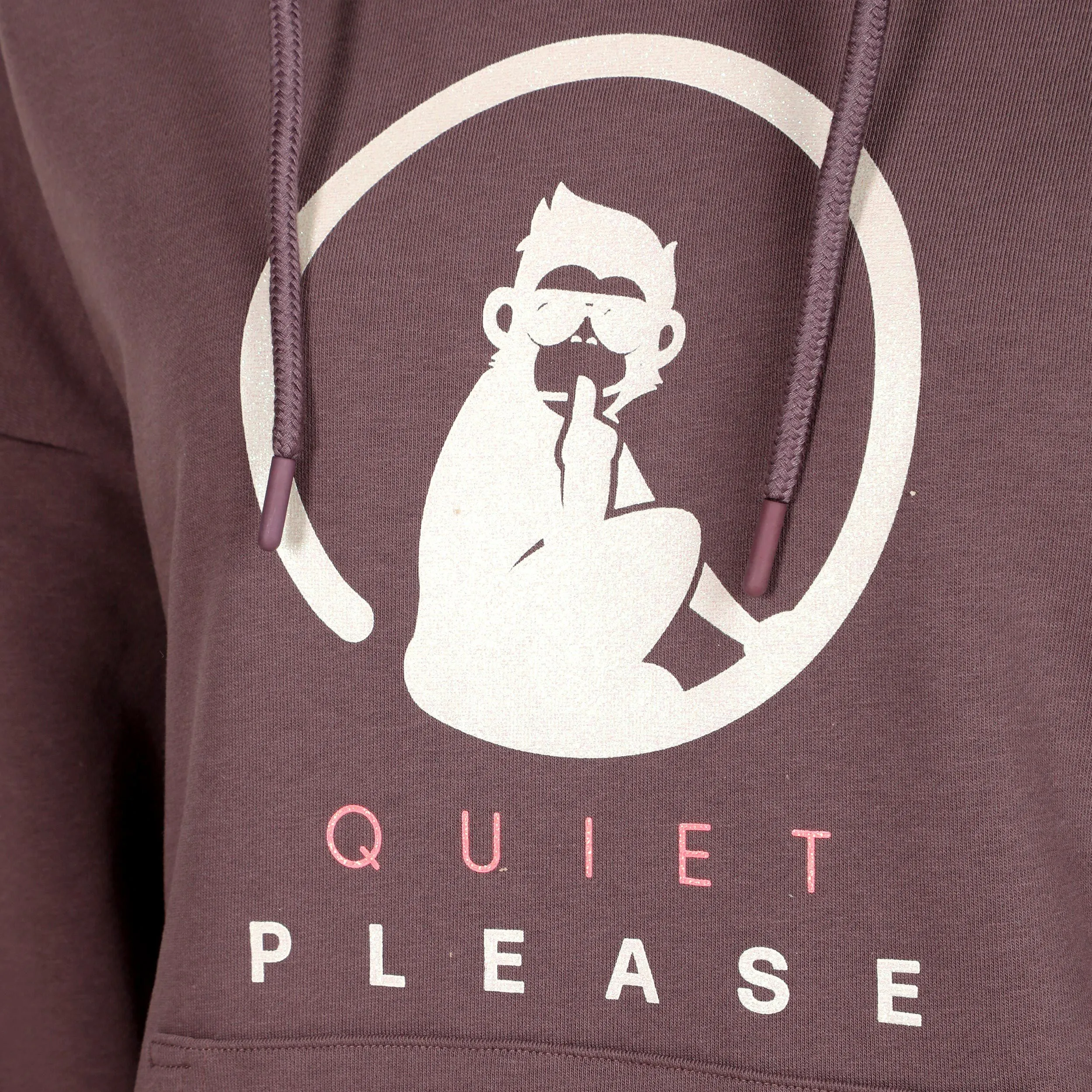 Quiet Please Crossroad Glitter Baseline Hoody Women