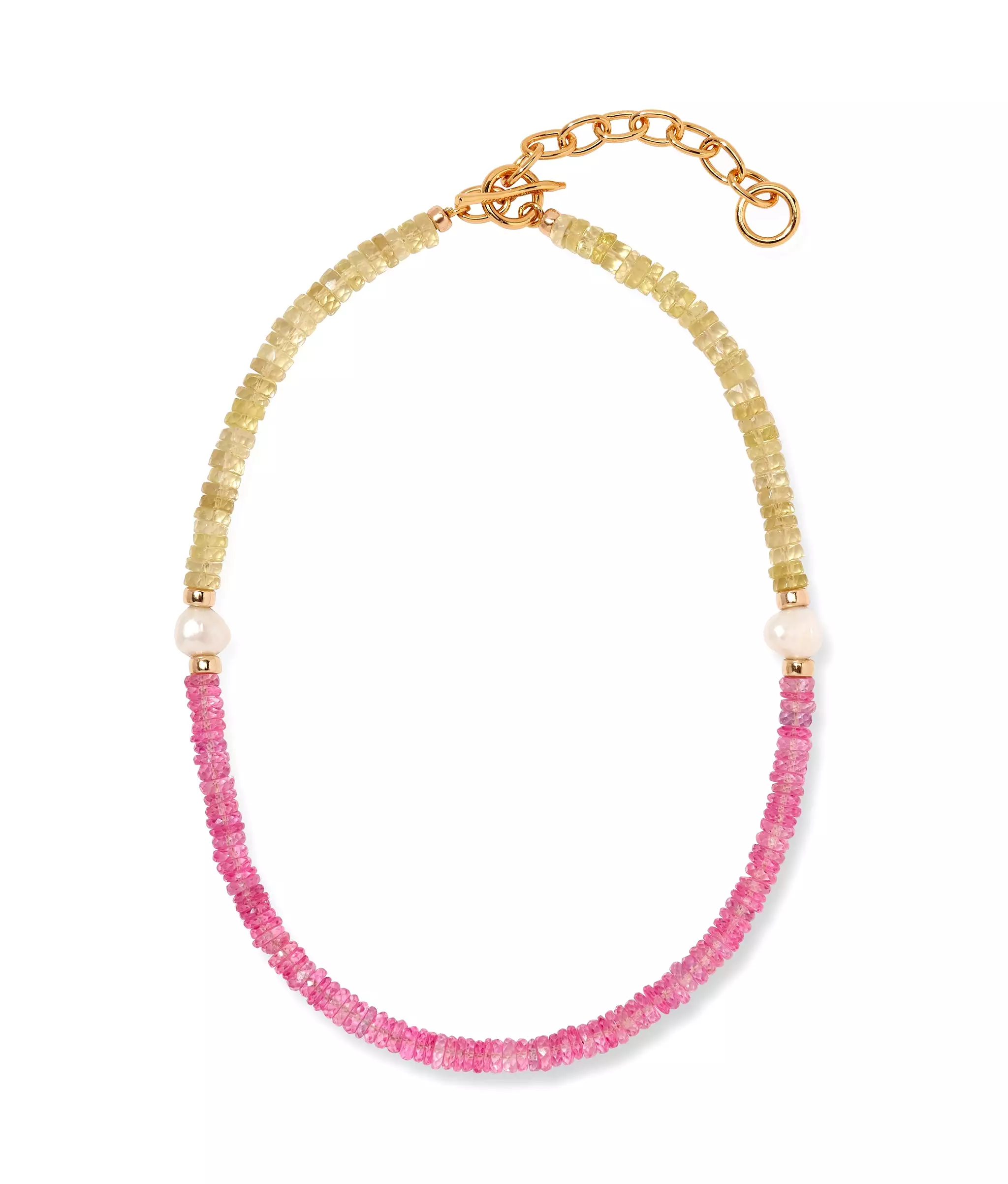 Rock Candy Necklace in Pink Lemonade