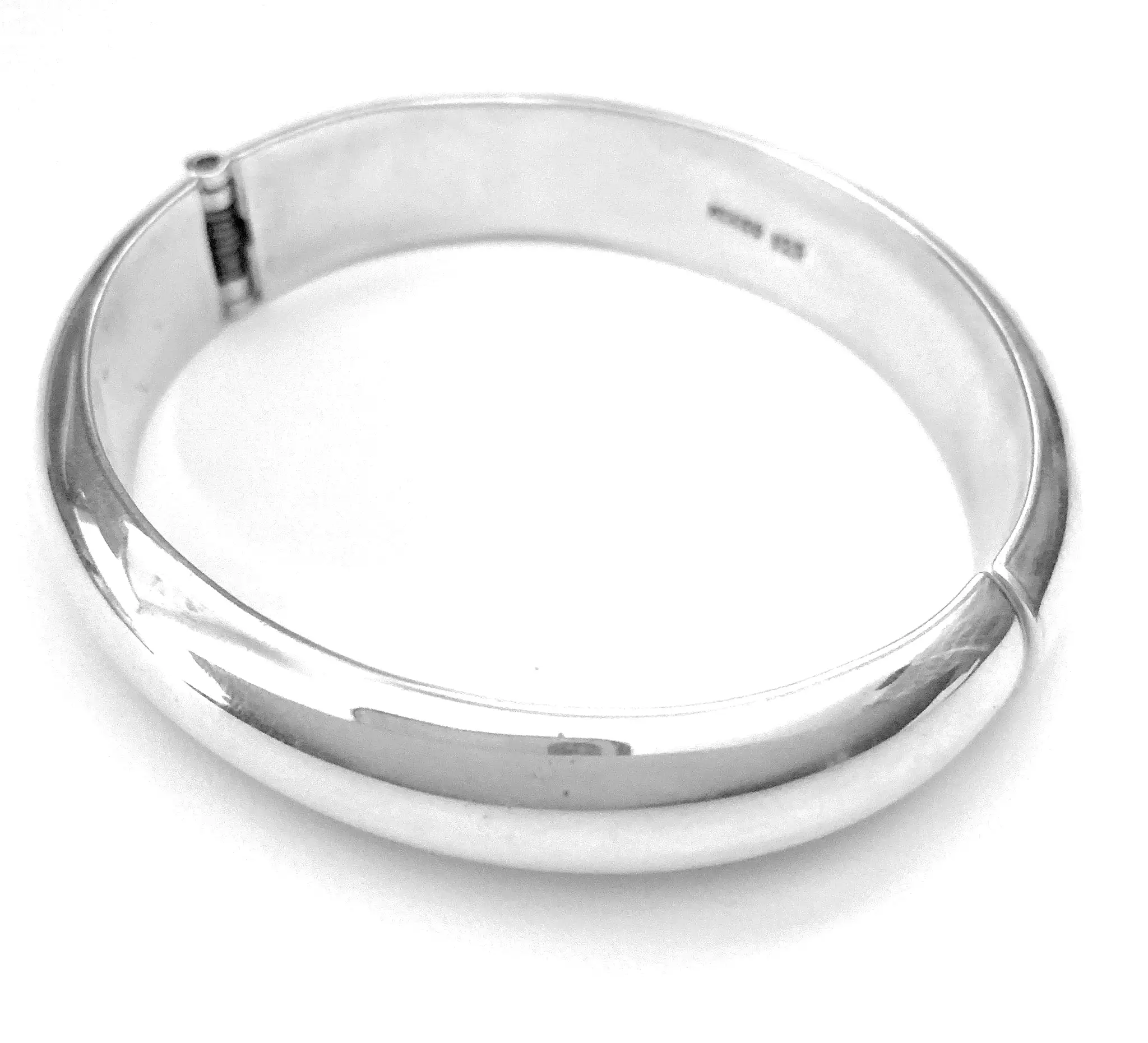 ron Clay Bangle Silver Hinged Bangle