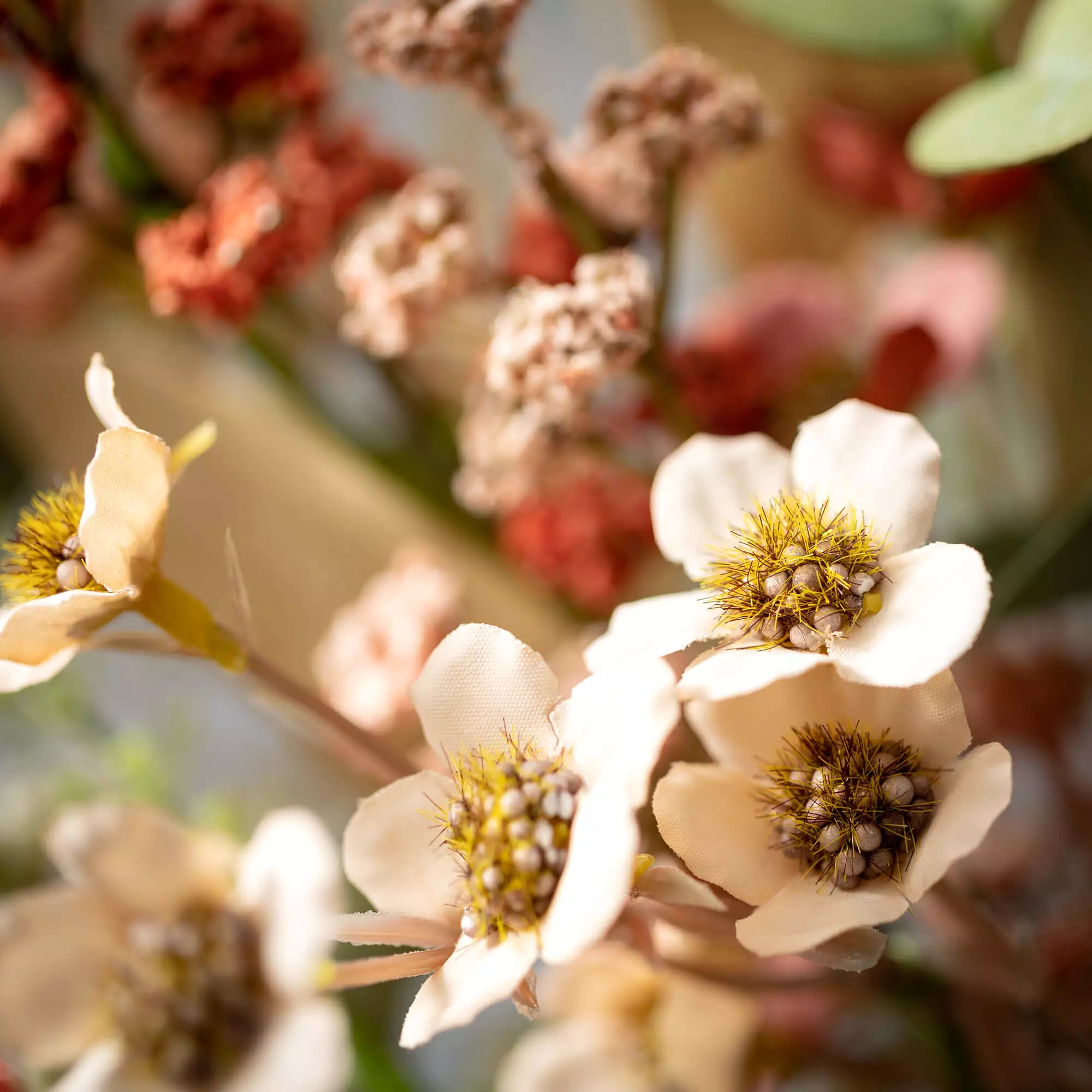 Rust Flower Eucalyptus Ring