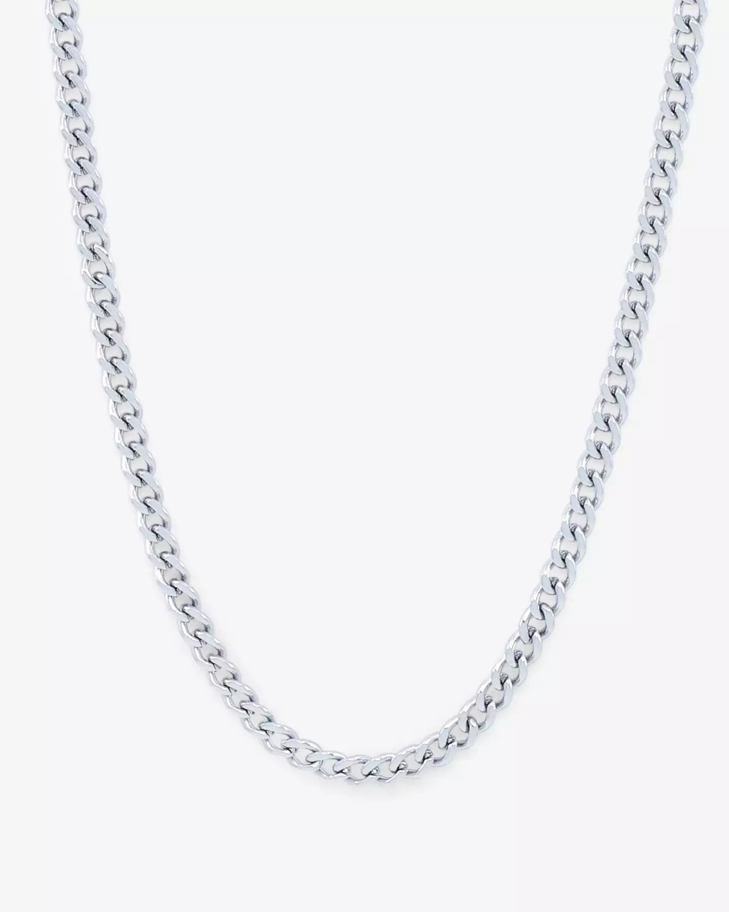 Saint Morta 3mm Micro Cuban Chain White Gold