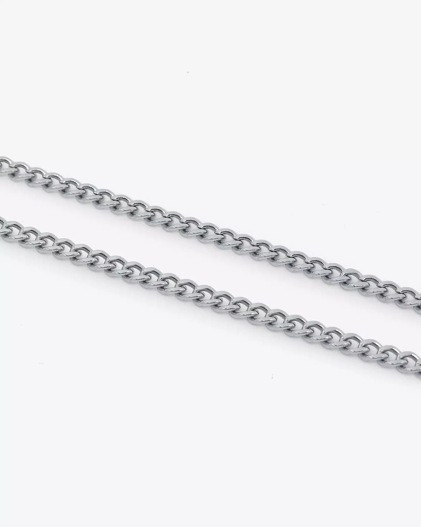 Saint Morta 3mm Micro Cuban Chain White Gold