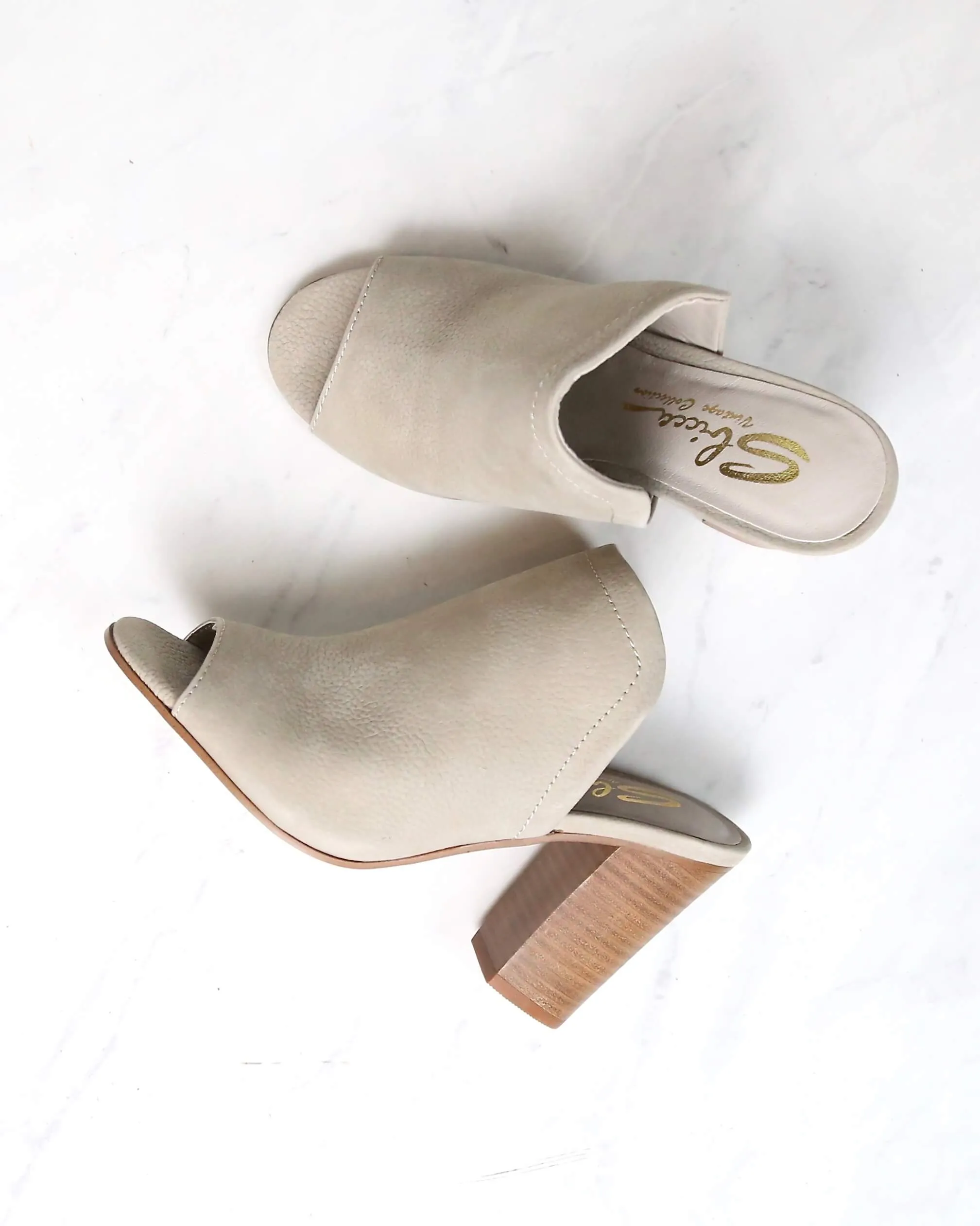 Sbicca - Lova Block-Heel Mules in Grey