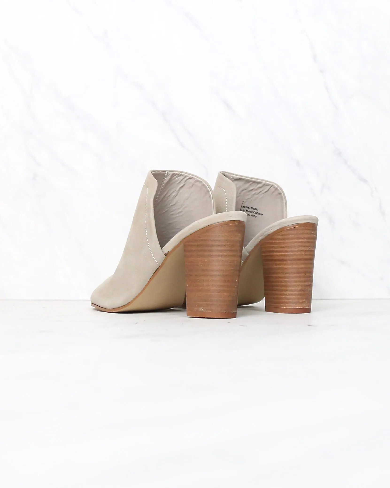 Sbicca - Lova Block-Heel Mules in Grey