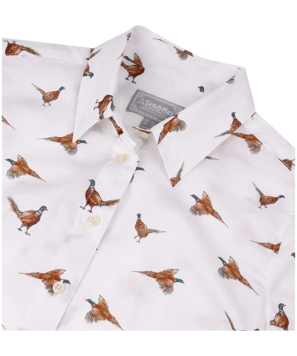 Schoffel Womens's Norfolk Shirt - Pheasant Print - Gillanders.ie Town & Country Clothing