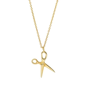 Scissor Necklace - 14K Yellow Gold