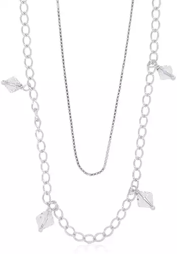 Silver Necklace with CZ - NZ024