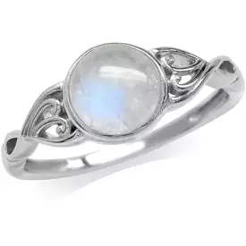 Silvershake 7mm Natural Moonstone 925 Sterling