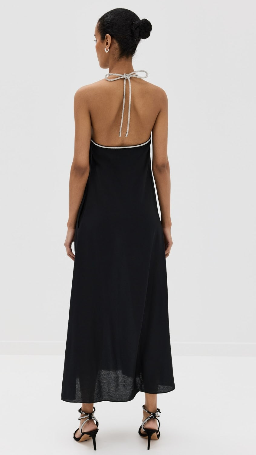 Simkhai Onyx Halter Neck Gown