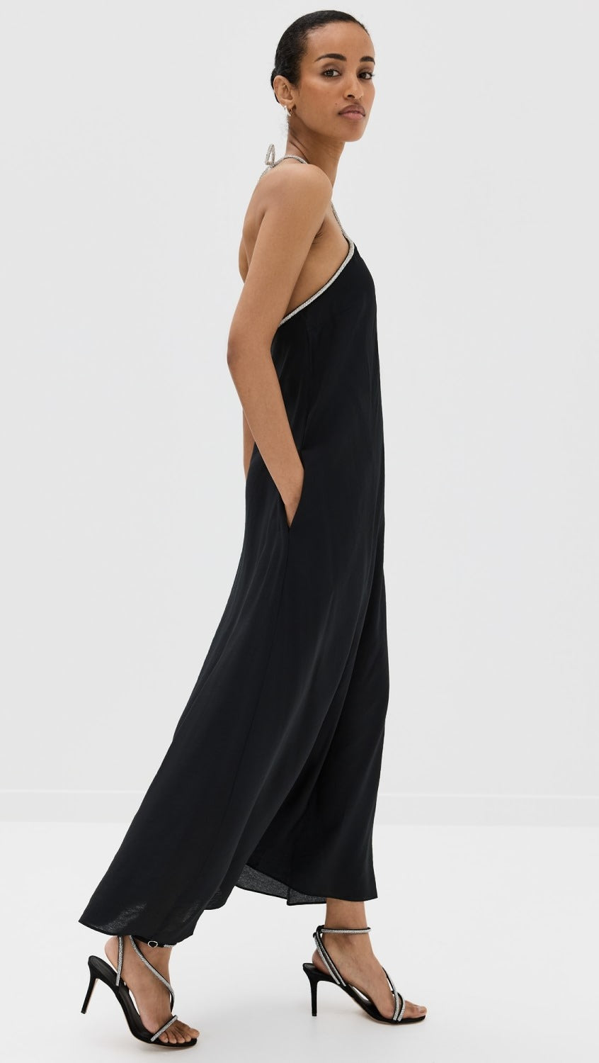 Simkhai Onyx Halter Neck Gown