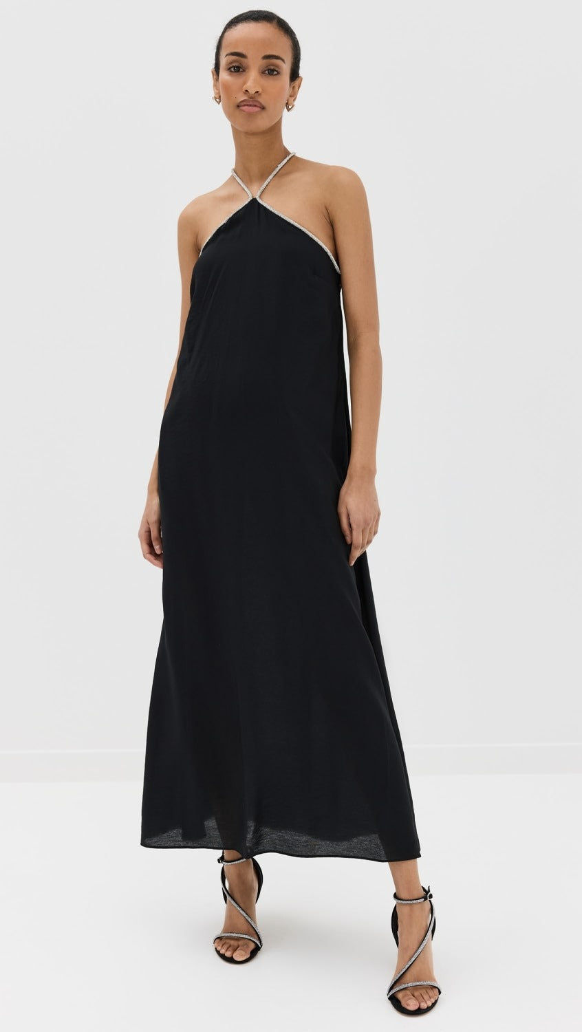 Simkhai Onyx Halter Neck Gown