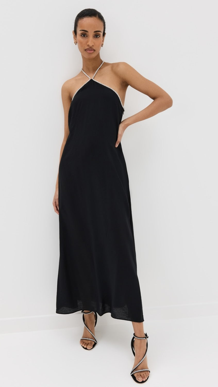 Simkhai Onyx Halter Neck Gown