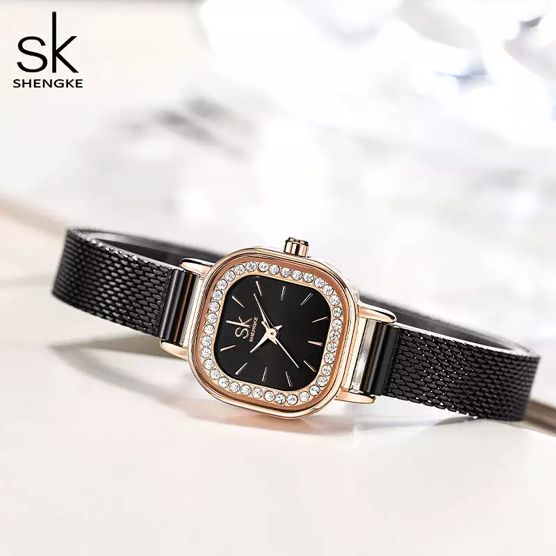 SK Watch and Bracelet Set For Lady