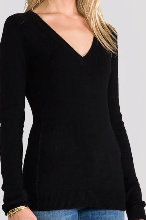 SkinnyShirt Long Sleeve Sweater Black