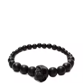 Skull Multi-beaded Bracelet, Black