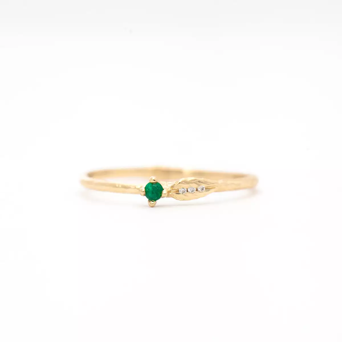 Sprout Emerald Ring