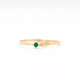 Sprout Emerald Ring