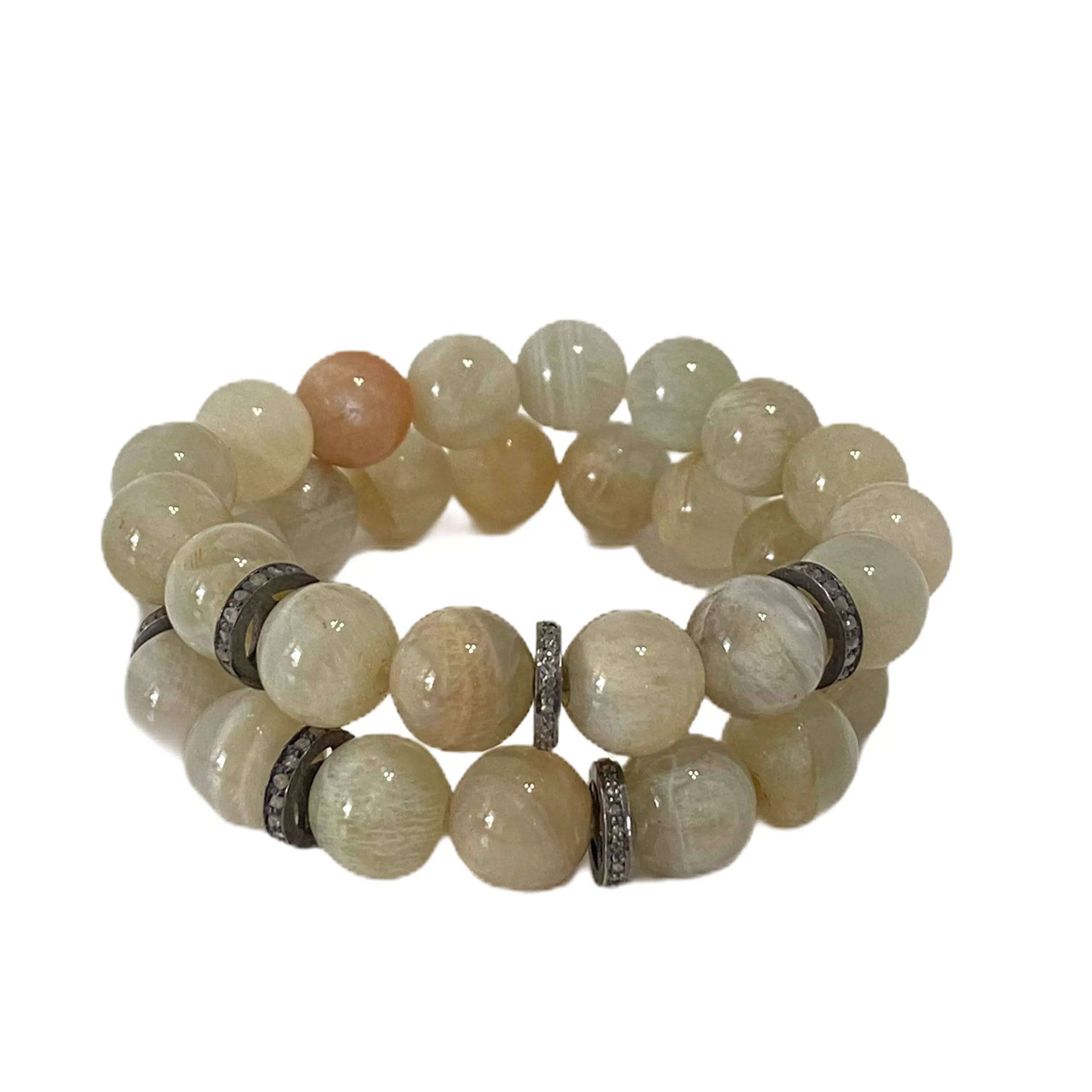 S.Row Designs Moonstone Beaded Bracelet