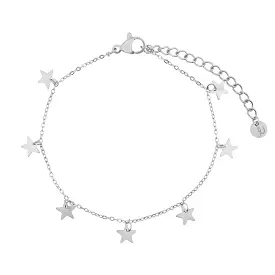 Stainless steel BRACELET A LOT OF STARS - CHILD - SILVER