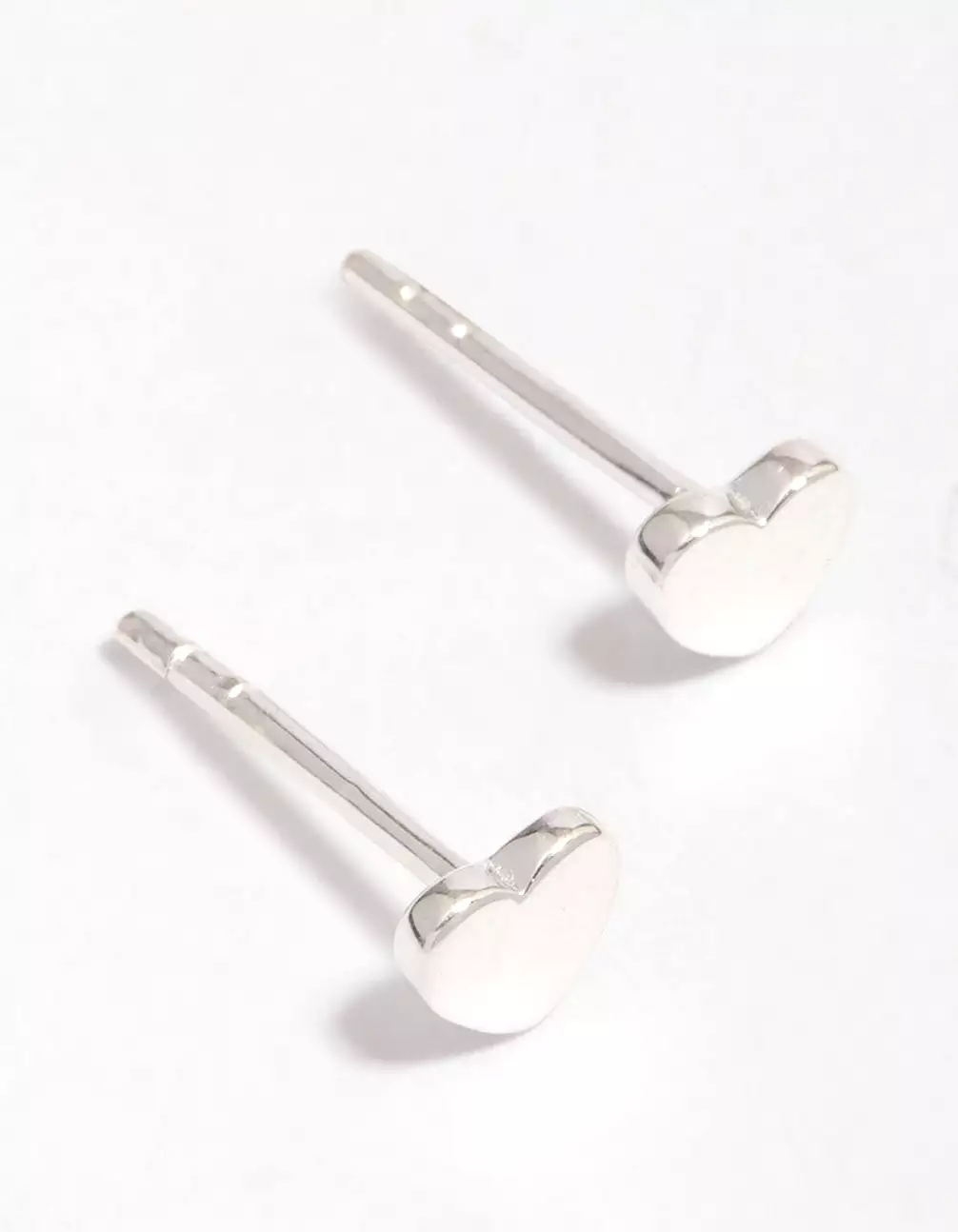 Sterling Silver Heart Stud Earrings