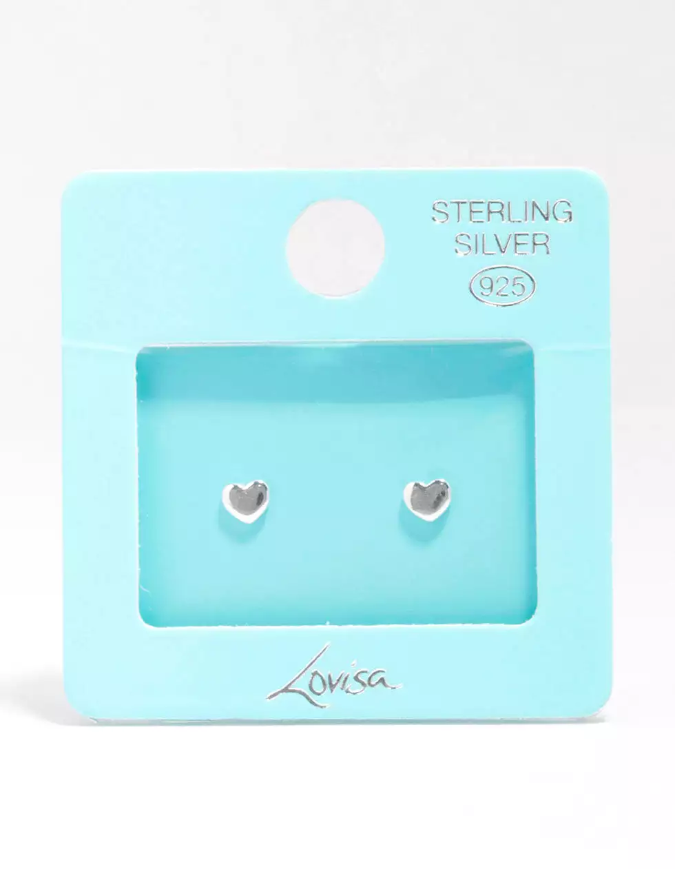 Sterling Silver Heart Stud Earrings