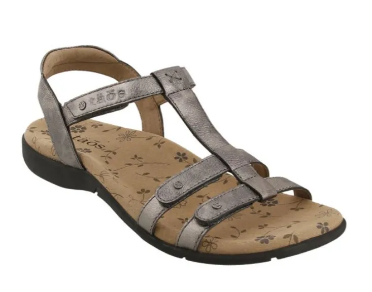 Taos Trophy 2 Strappy Sandal- Pewter