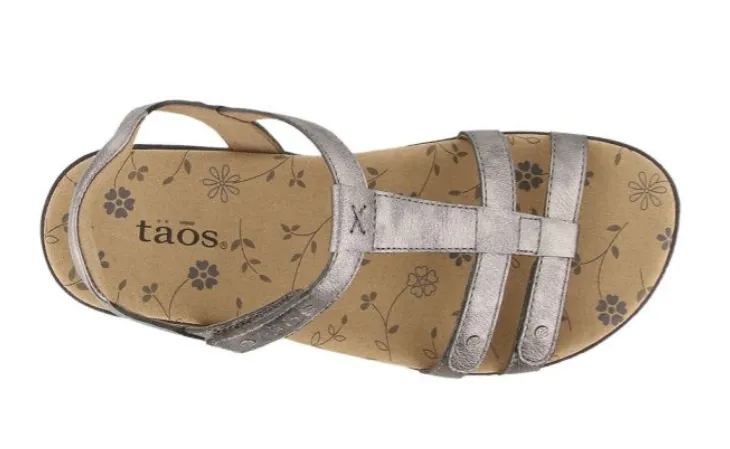 Taos Trophy 2 Strappy Sandal- Pewter