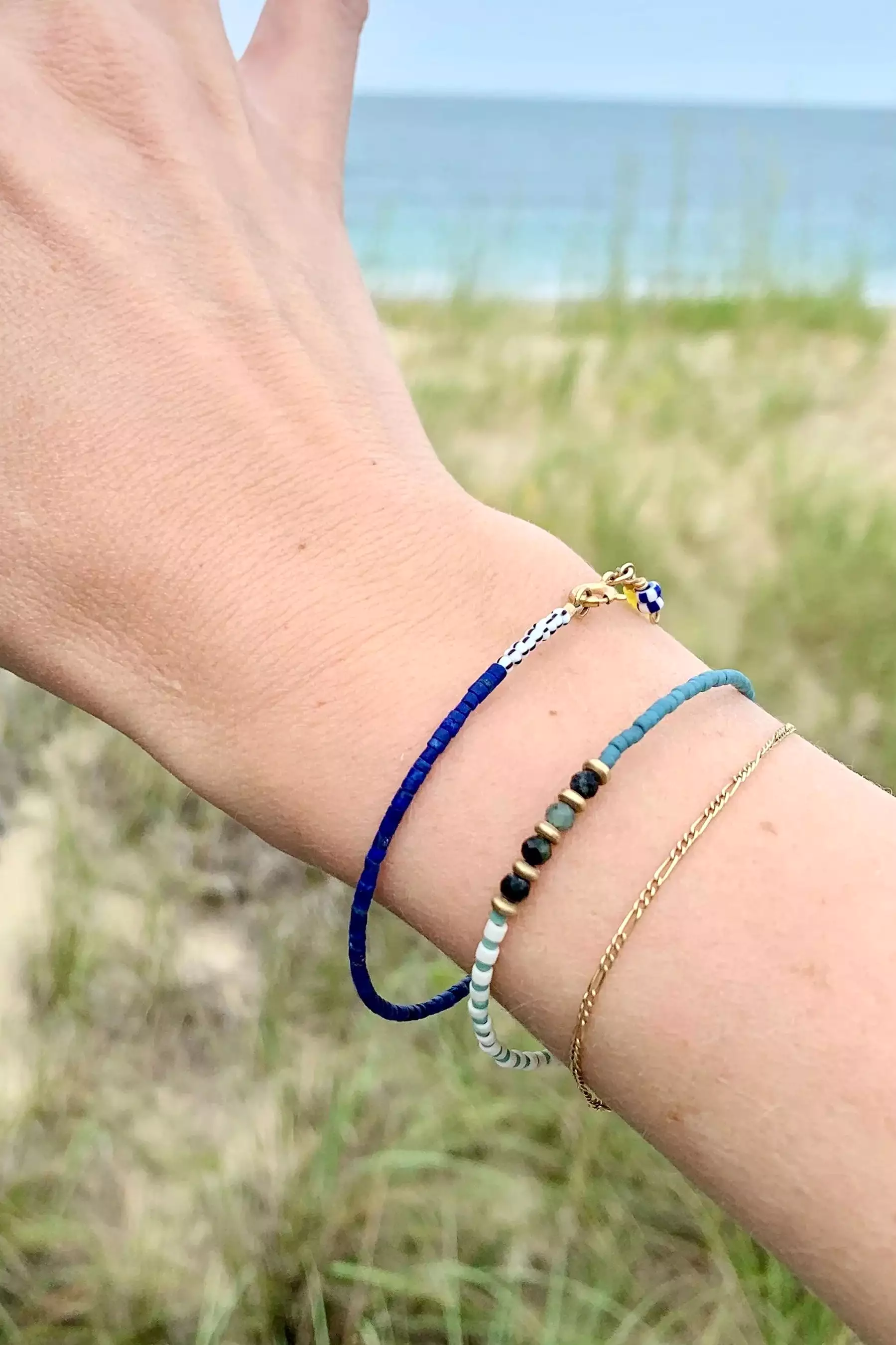 Thinnest Line Bracelet | Fairway Green