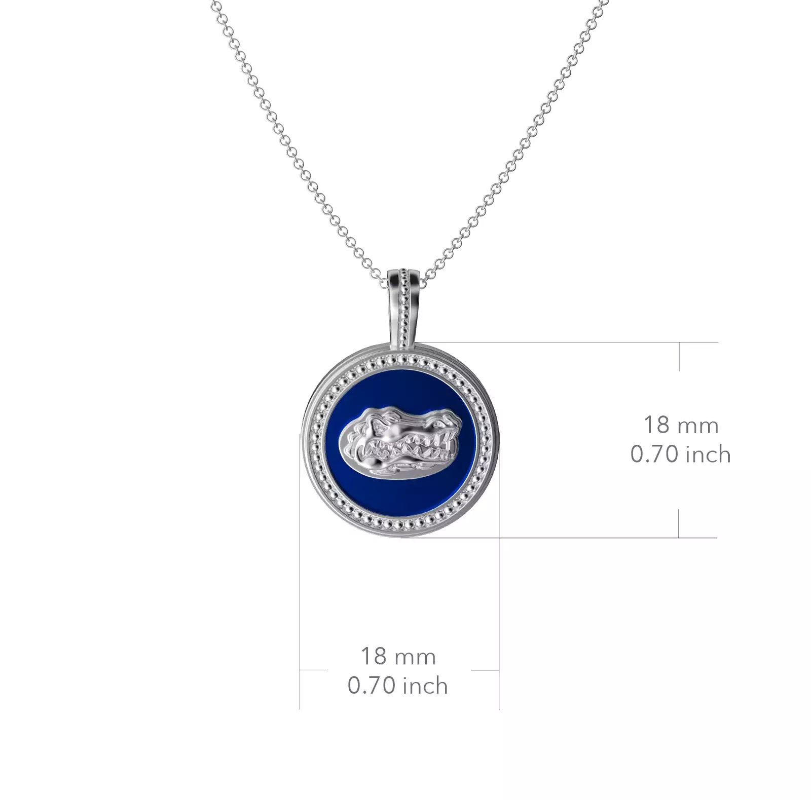 University of Florida Coin Pendant Necklace - Enamel