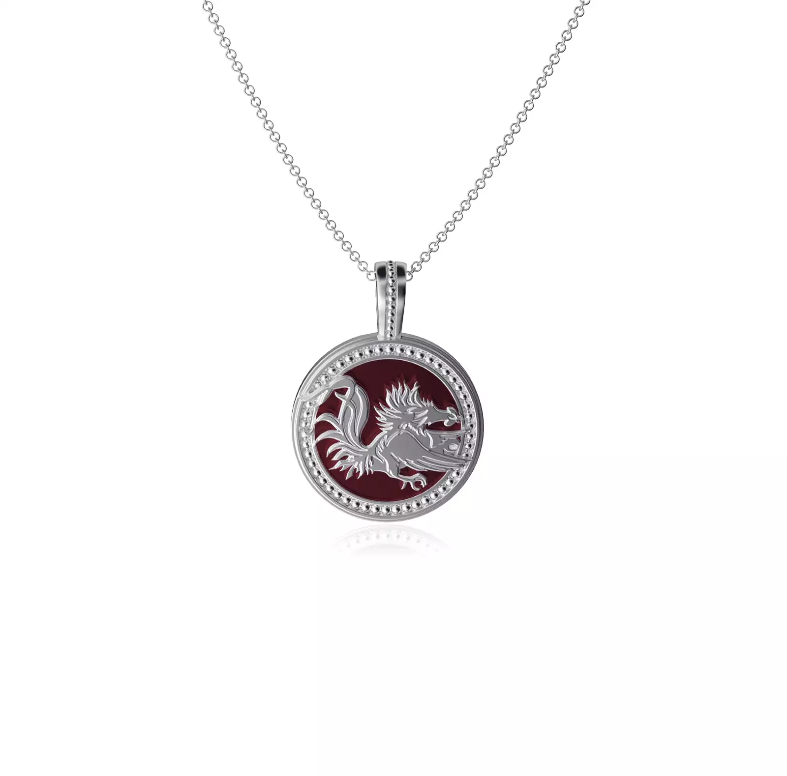 University of South Carolina Coin Pendant Necklace - Enamel