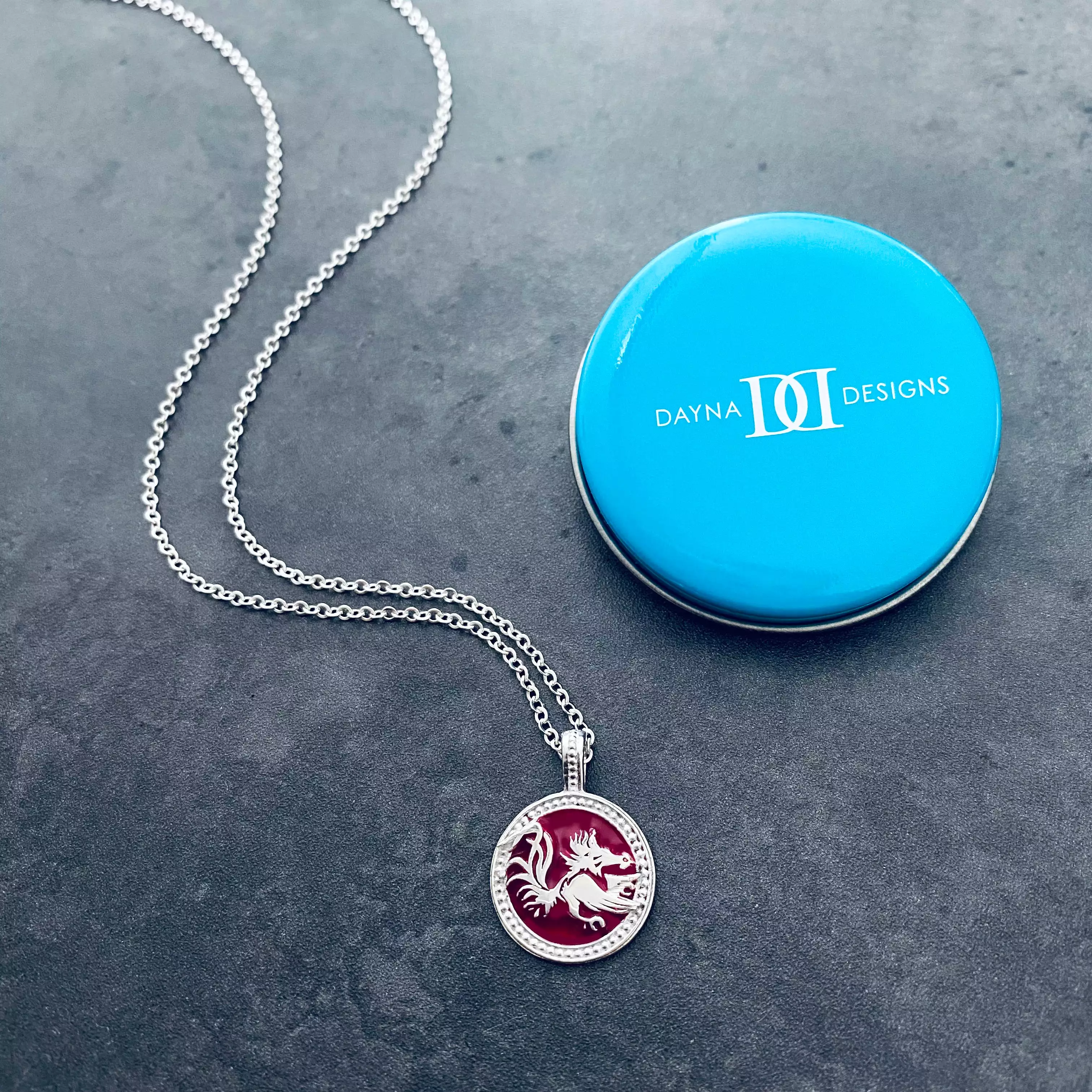 University of South Carolina Coin Pendant Necklace - Enamel