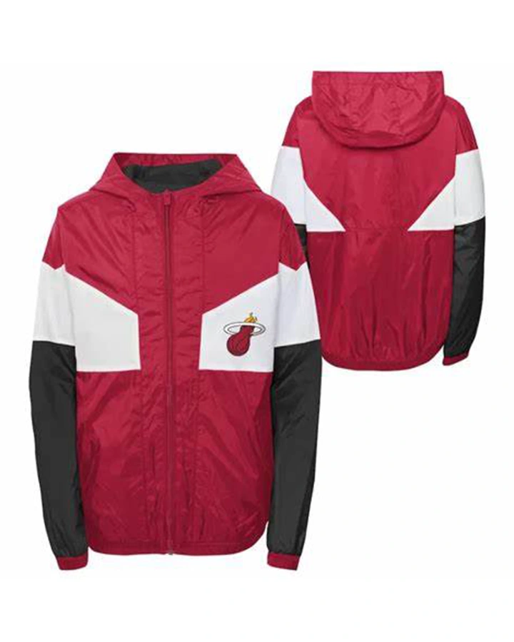 Van Zulauf Miami Heat Windbreaker Jacket - William Jacket