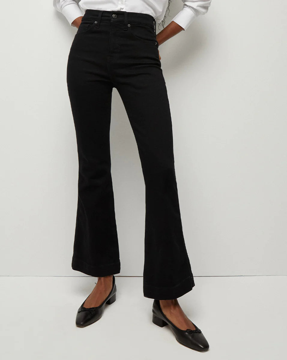 Veronica Beard - Carson Kick Flare Jean - Onyx