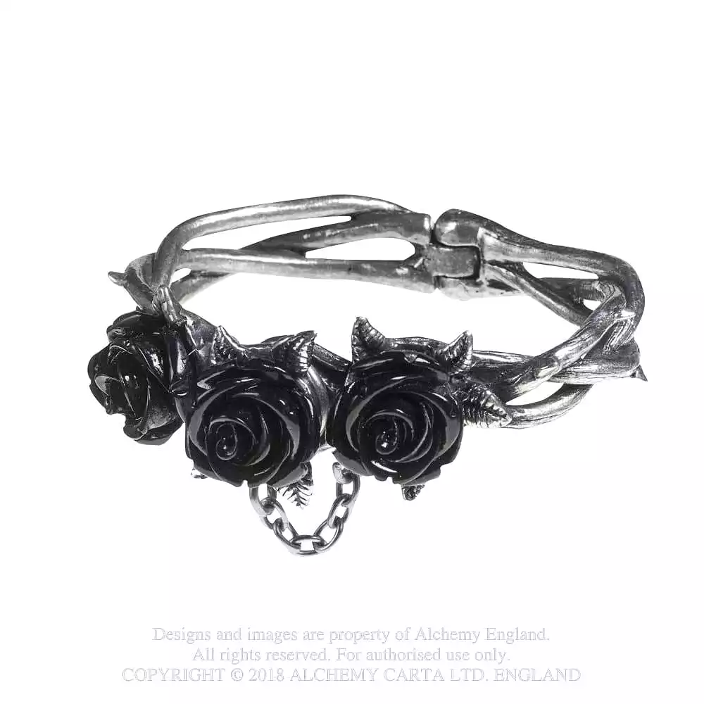 Wild Black Rose Bracelet