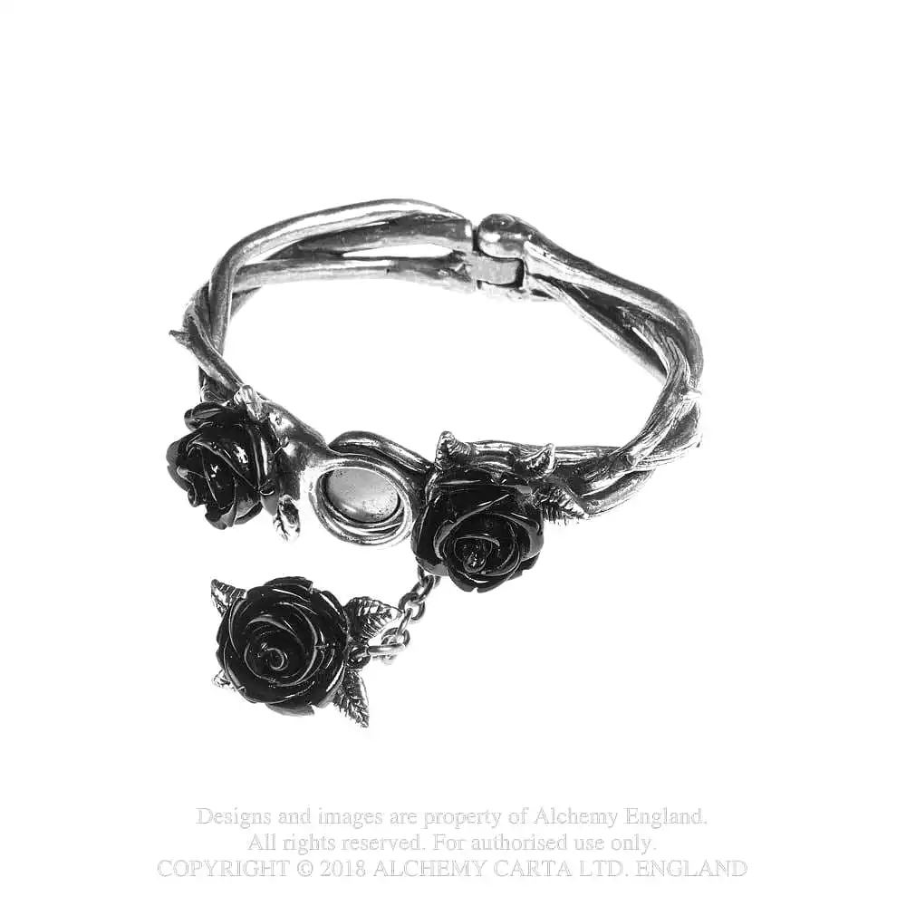 Wild Black Rose Bracelet