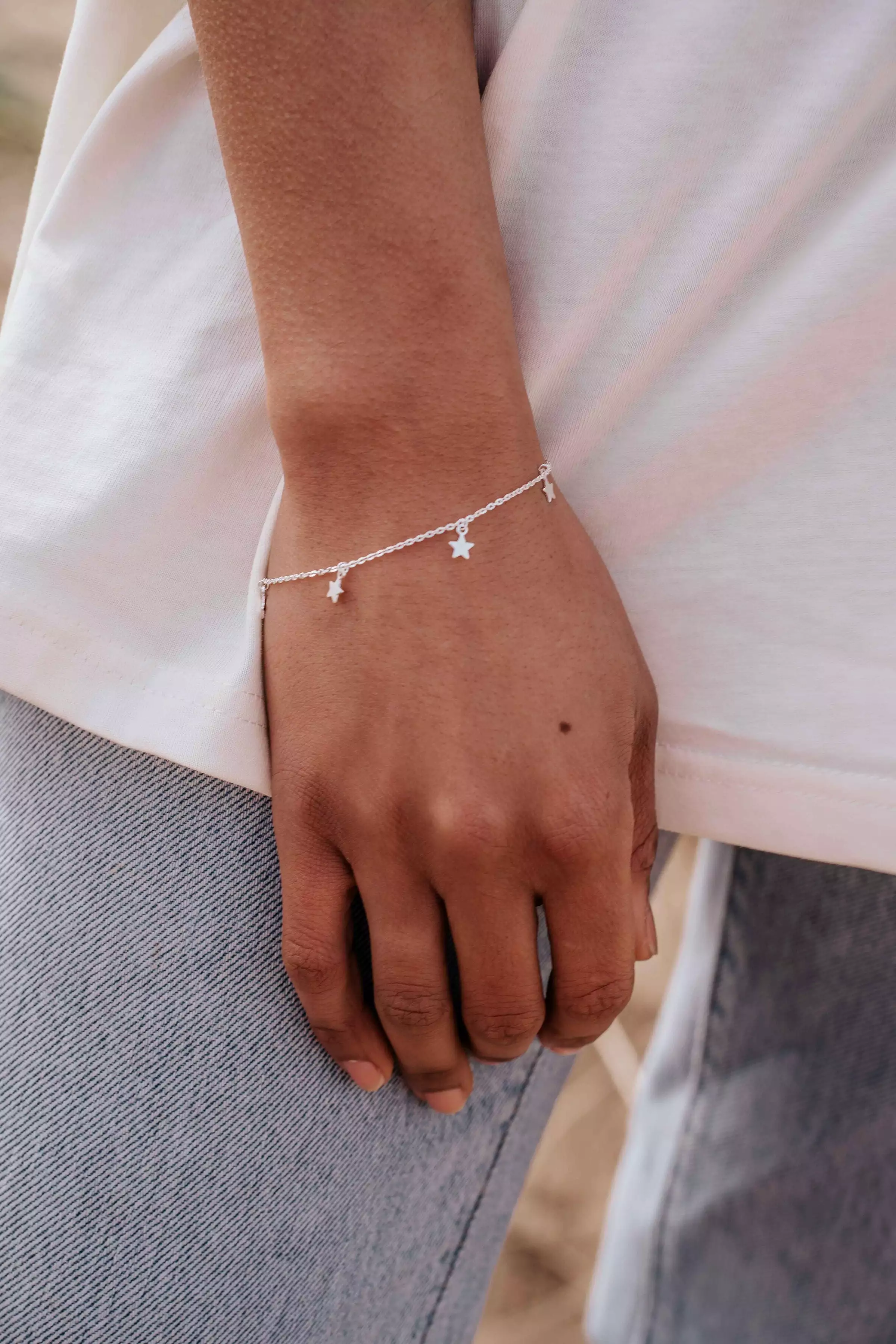 Wisteria London Sterling Silver Mini Star Bracelet