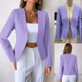 Women's Blazer Long Sleeve Blazers Formal Streetwear Solid Color